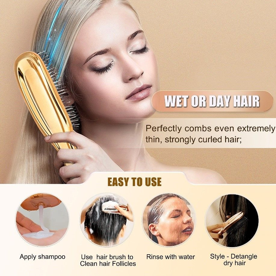 Blonde Massage Hair Comb